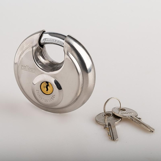 70mm Stainless Steel Disc Padlock