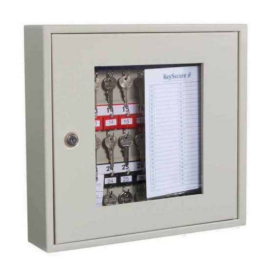 Small Glass Door Key Cabinet For up to 30 Keys