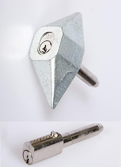  Oval Bullet Lock Chrome Plated 005