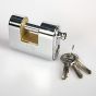 Panzer 77mm Single Lockbolt Fully Armoured Padlock with 3 keys - Keyed alike