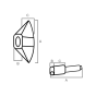  Oval Bullet Lock Chrome Plated 005