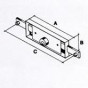 Central Shutter Lock - 42mm wide. ILS 2229