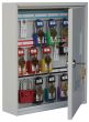 Small Padlock Cabinet w/ View Door for 12 Padlocks - Padlock cam