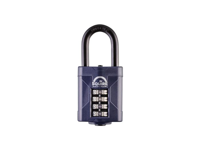 Squire CP50 50mm Recodable Combination Hardened Steel Long Shackle 