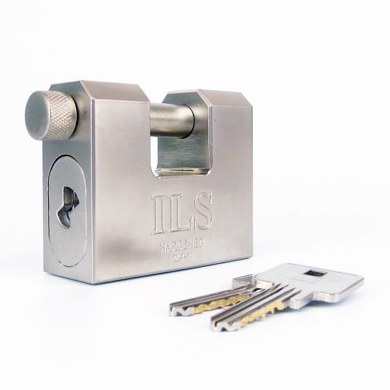 ILS 75mm Hardened Steel Container Padlock Keyed to Differ