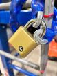 ILS 50mm 4 wheel combination padlock with a hardened steel shackle