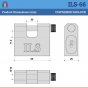 ILS 66mm Hardened Steel Container Padlock Keyed to Differ