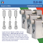 ILS 66mm Hardened Steel Container Padlock Keyed to Differ
