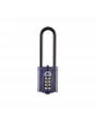 SQUIRE CP40 40MM RECODABLE COMBINATION X LONG HARDENED STEEL SHACKLE