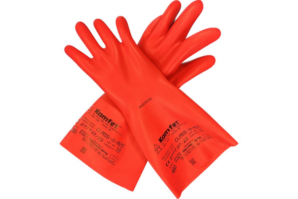 Electrical insulation gloves