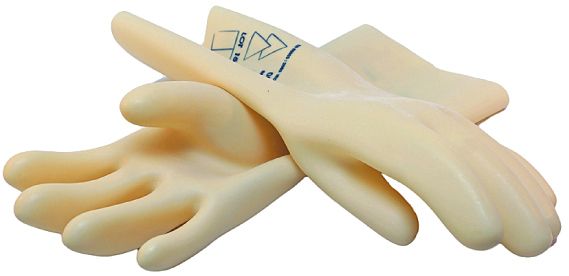 Latex insulating gloves