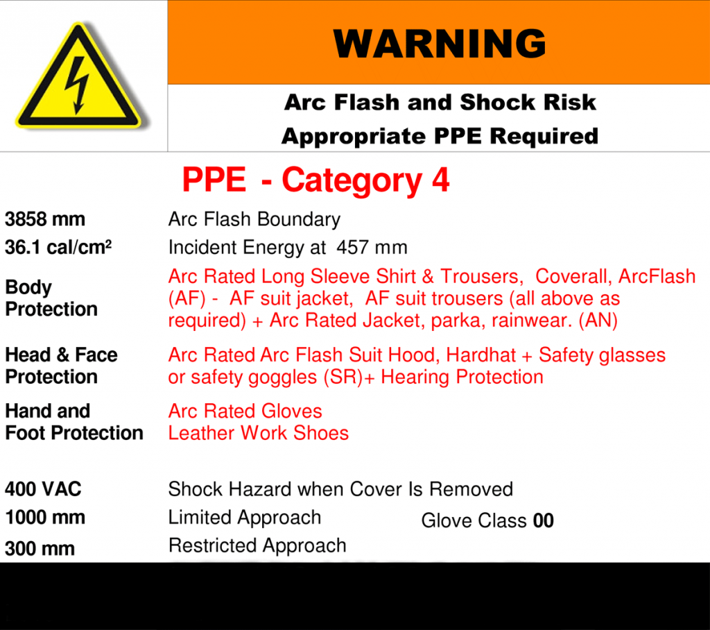 12x Electrical Shock Hazard Stickers – Arc Flash Safety Warning Labels, High Voltage, Multicolored